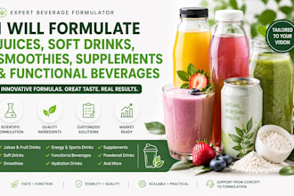formulate juice, soft drinks, smoothies, supplements and functional beverages