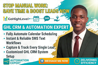 gohighlevel CRM automation for calendar SMS and lead management