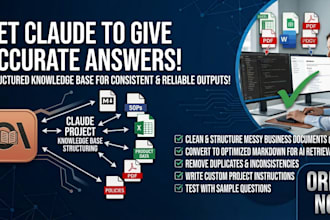 l clean and organize your data for claude projects knowledge base