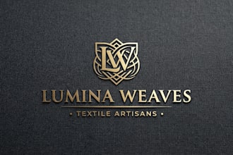 design a premium textile brand logo for your business
