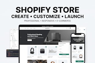 create and customize your shopify store