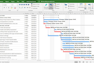 create gantt chart and project plans in ms project