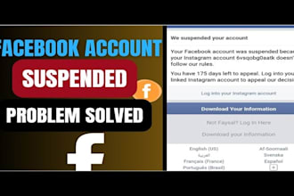 solve your facebook ad account, instagram account disable problems
