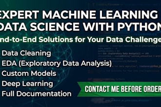 do machine learning, data science, and python projects
