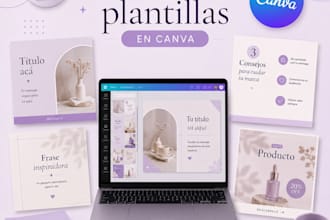 diseño plantillas personalizadas y editables en canva para tu negocio