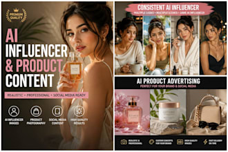 create realistic ai influencer and product images for social media
