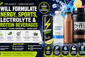 formulate energy drinks, sports drinks, electrolytes and protein beverages