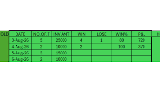 excel data entery and data manage