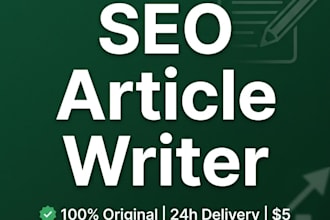 write SEO blog articles and website content