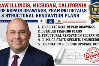 draw illinois michigan california roof repair draw framing detail and struture