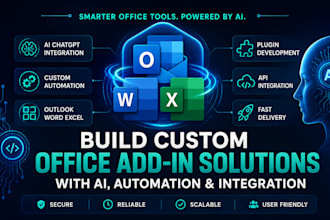 build a custom office addin for outlook word excel with ai