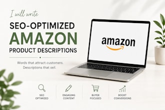 write SEO optimized amazon product descriptions