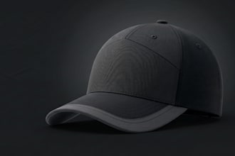 create custom 3d cap designs realistic hat models  print ready files