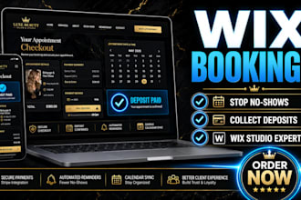 set up wix bookings and payment system on wix studio for salons, spas, wix seo