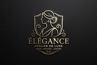 design an elegant woman logo for your brand