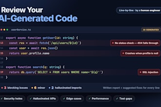 help you review ai generated code