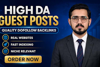 publish guest posts on high authority websites