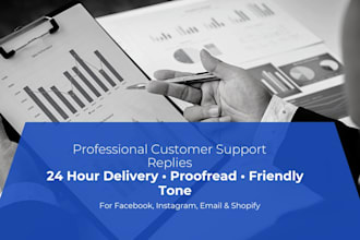 write professional customer support replies for your business