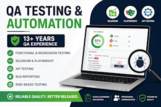 provide expert QA testing and automation services