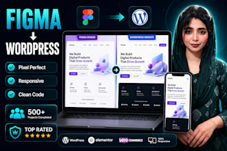 convert figma to wordpress website pixel perfect