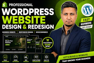 design and redesign a professional wordpress website for your business