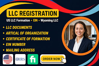 llc registration, US llc formation, ein and wyoming llc
