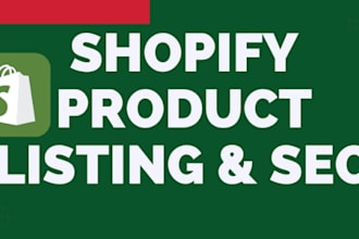 list your shopify store  products