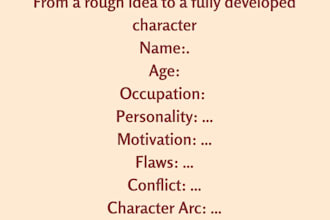 create character backstories for you