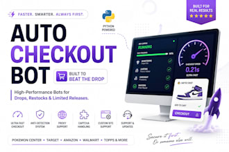 target checkout bot, auto buying bot, auto purchase pokemon bot, website bot