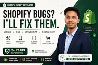 fix shopify bugs, liquid errors and theme issues