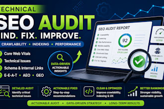 do technical SEO audit and fix website