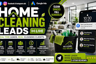 home cleaning leads commercial cleaning contracts janitorial lead facebook ads