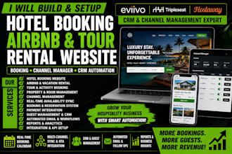 hotel booking air bnb tour rental travel website eviivo tripleseat hostaway crm