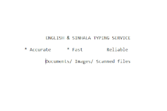 do accurate english and sinhala typing