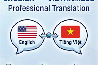 translate english to vietnamese and vietnamese to english