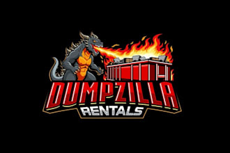 design dumpster rental biz re brand logo