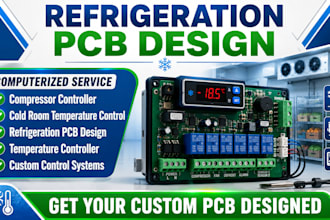 refrigeration pcb design, compressor controller, cold room temperature control
