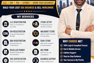 create ltd llc ein UK US business company ecommerce store