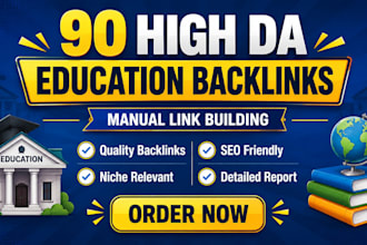 create 90 powerful educational backlinks to improve your SEO ranking