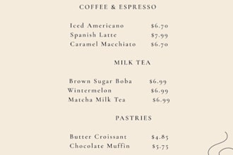 design aesthetic cafe and coffee shop promotional graphics