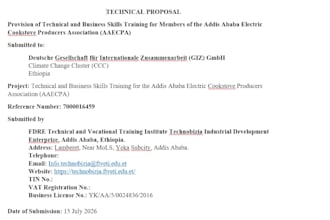 prepare technical documents such as for bids