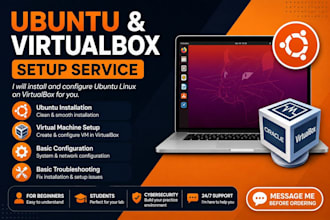 install and set up ubuntu linux on virtualbox vm