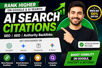 build ai search citations, brand mentions and authority backlinks for GEO aeo se