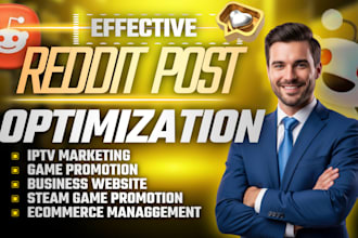 be your professional social media expert and reddit seo post expert for business