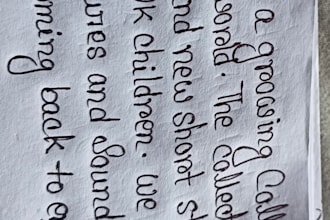 write anything with my beautiful hand writing