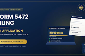 file irs form 5472 and ein application for foreign owned US llc