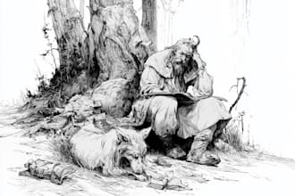 draw a pen illustration