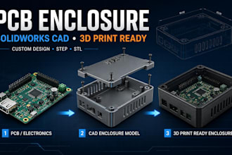 design pcb enclosure in solidworks for 3d printing