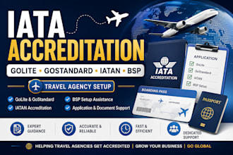 help with iata golite gostandard iatan accreditation and bsp setup