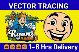 do vectorize logo, vector tracing, redraw, convert image to vector